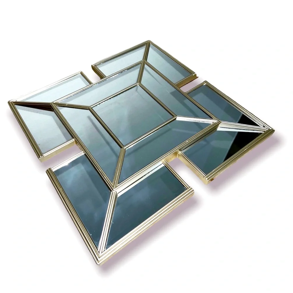Square home decor wall hanging mirror